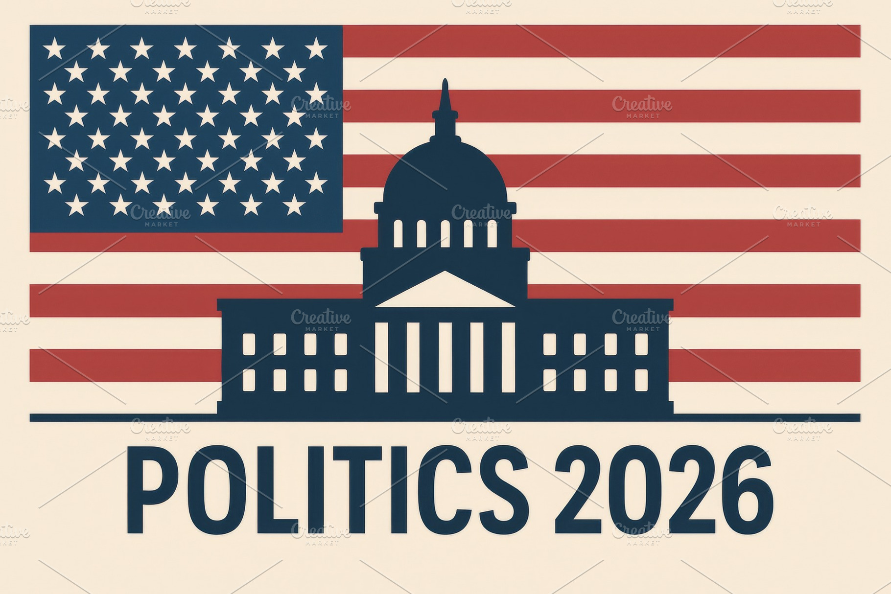 American politics 2026 design with f, a Photo by Dvoevnore photos