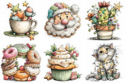 Whimsical Christmas Clipart, an Illustration by Daily.Designs (Thumbnail 5 of 5)