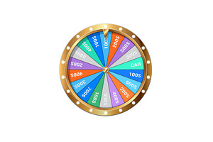 wheel of fortune 3d object, an Object Illustration by piter.goskov