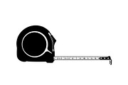 Tape Measure Tool Silhouette Bundle, a Graphic by Designer_Momina (Thumbnail 5 of 10)