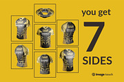 T-Shirt V-Neck Lid Short Mockup, a Shirt Mockup by image touch (Thumbnail 4 of 4)