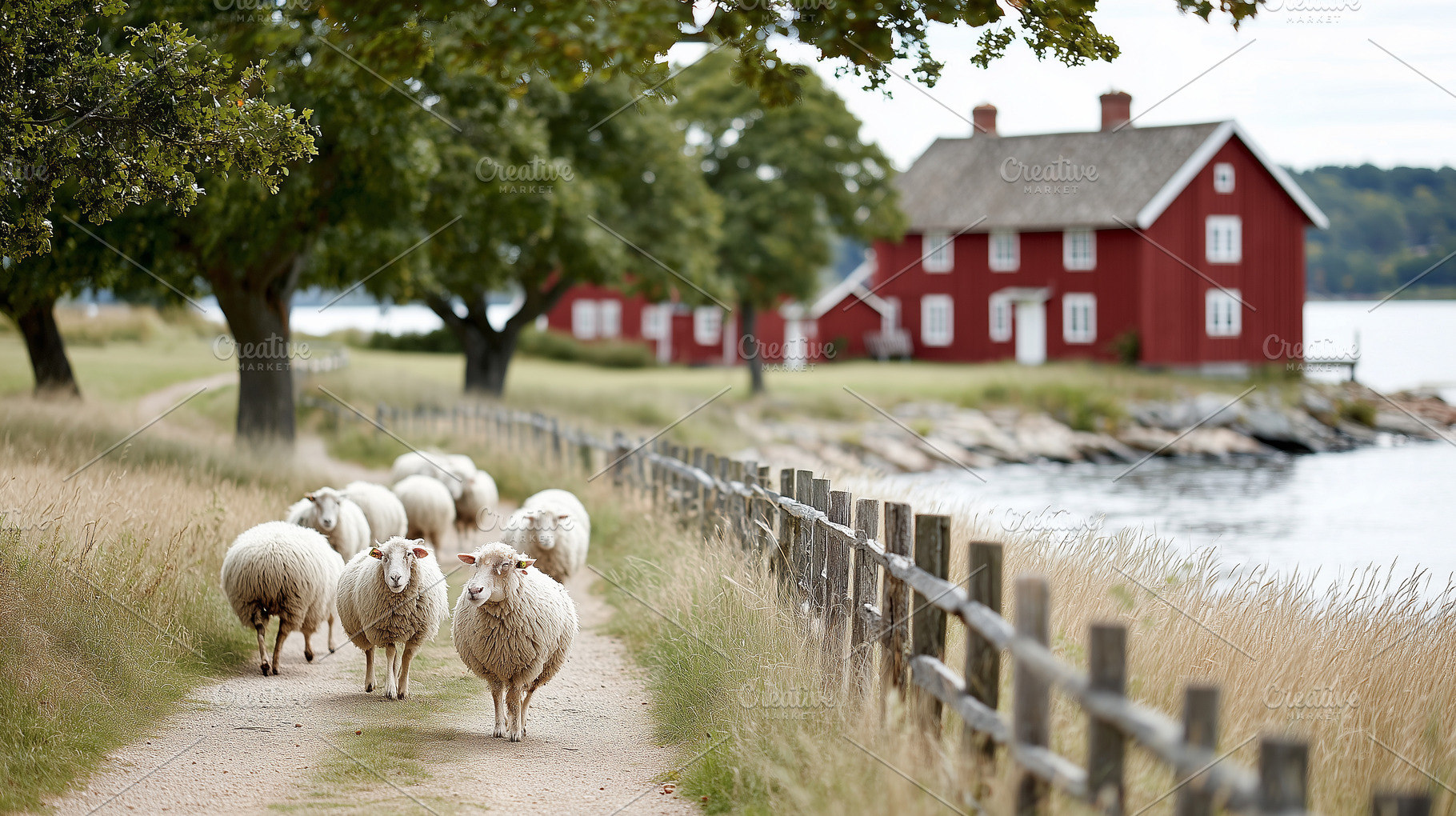 Peaceful countryside sheep, an Animal Photo by MistyDay