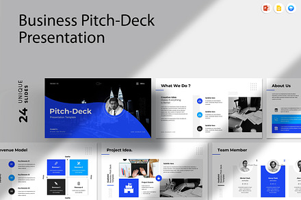 Business Pitch Deck Presentation, a Presentation Template by Dream-Lab