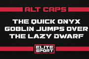 ELITE SPORT FONT SET, a Sans Serif Font by Alphabet Agency (Thumbnail 6 of 13)