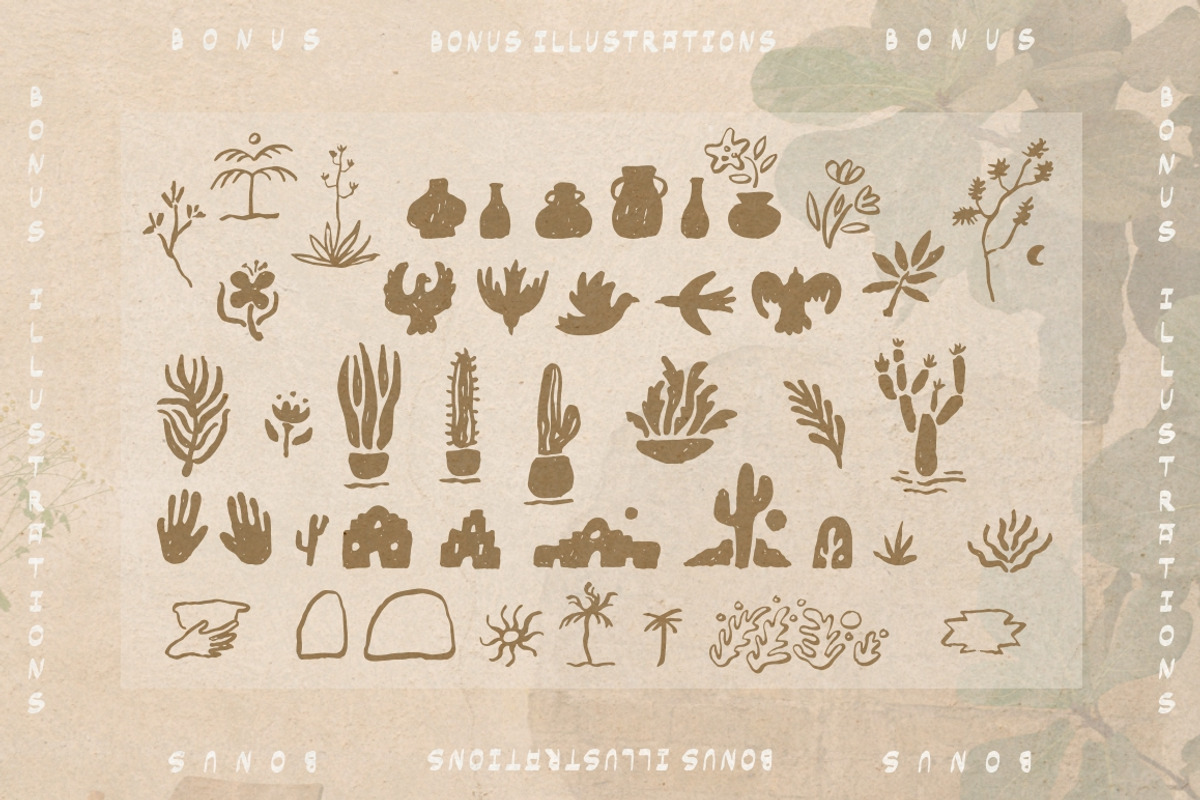 Jardin hand drawn display font, a Handwritten Font by Fat Hamster (Photo 4 of 9)