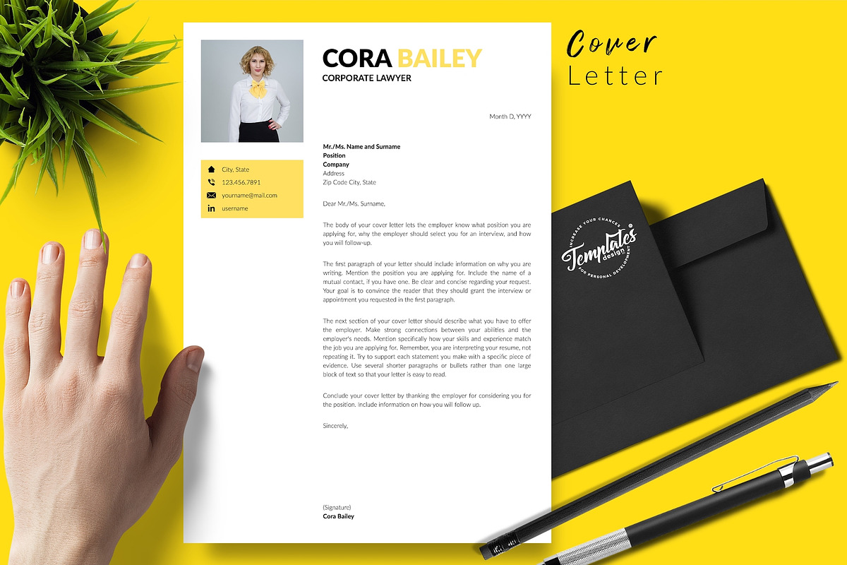Lawyer CV Template / Resume - Cora, a Resume Template by Templates Design Co. (Photo 5 of 17)