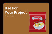 Product Packaging 3D Icon Pack, a Food & Drink 3D Model by novia99design (Thumbnail 5 of 6)