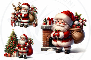 Cute Santa Claus Christmas Clipart