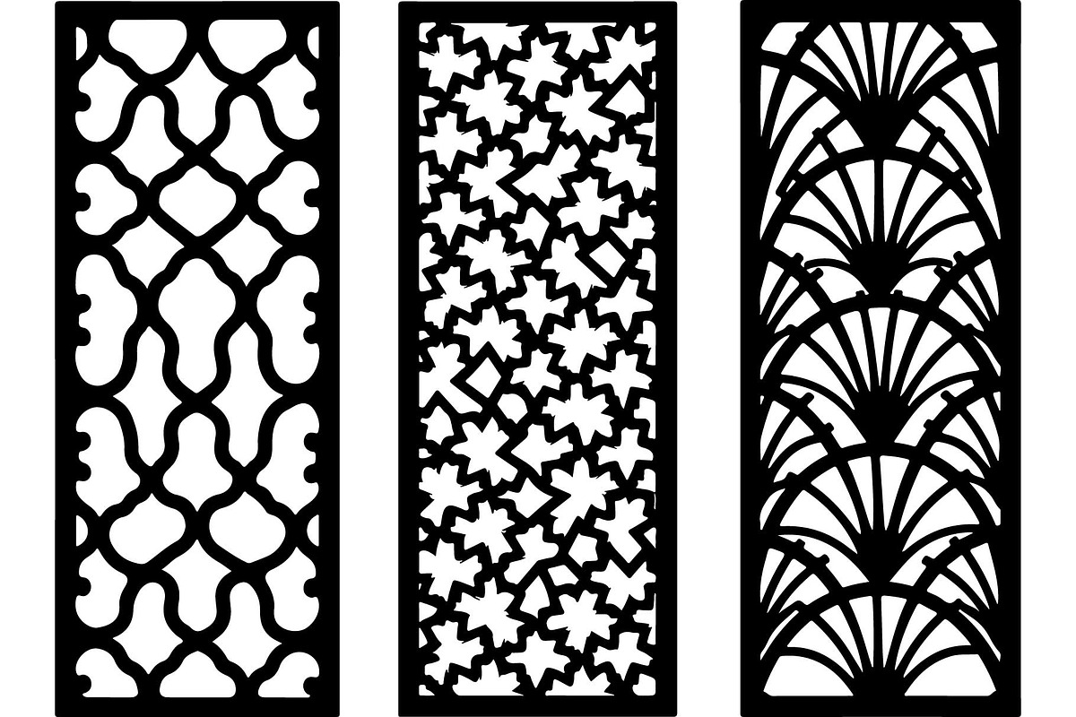 Ornamental Laser Cut Panel Set, an Object Graphic by Creativeshirt (Photo 4 of 5)