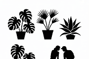 silhouette couple gardening together, an Illustration by Amazin_art (Thumbnail 7 of 11)