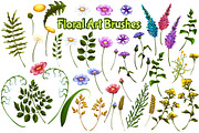 Floral vector brushes, a Brush Add-On by Cattleya (Thumbnail 2 of 5)