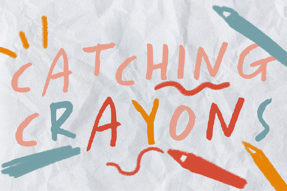 Catching Crayons, a Handwritten Font by Ulrike Mieke (Photo 1 of 3)