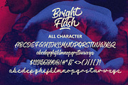 Bright Flash – Script Font, a Script Font by HanzelSpace Studio (Thumbnail 7 of 8)