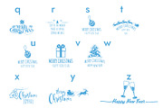 Christmas Doodle Dingbats Font, a Symbol Font by Minimalartstudio (Thumbnail 5 of 6)
