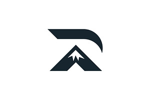 Letter R and Mountain Logo Design, a Branding & Logo Template by yanuart