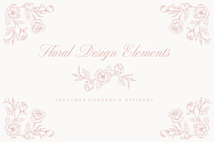 Wedding Wreath Floral Elements Vol.1