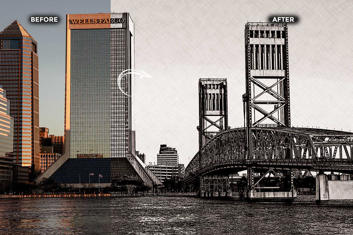 ARCHITECTURAL SKETCH FX — Ps Action, an Action Add-On by Studio Retouch (Photo 10 of 12)