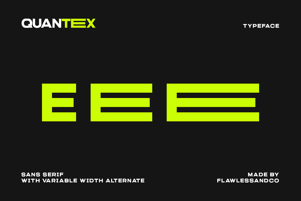 Quantex - Futuristic Font, a Sans Serif Font by Flawless And Co (Photo 8 of 10)