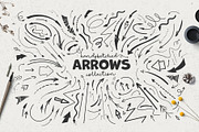 Handsketched Arrows + Bonus Extras, an Object Graphic by Elena Paletskaya (Thumbnail 1 of 3)
