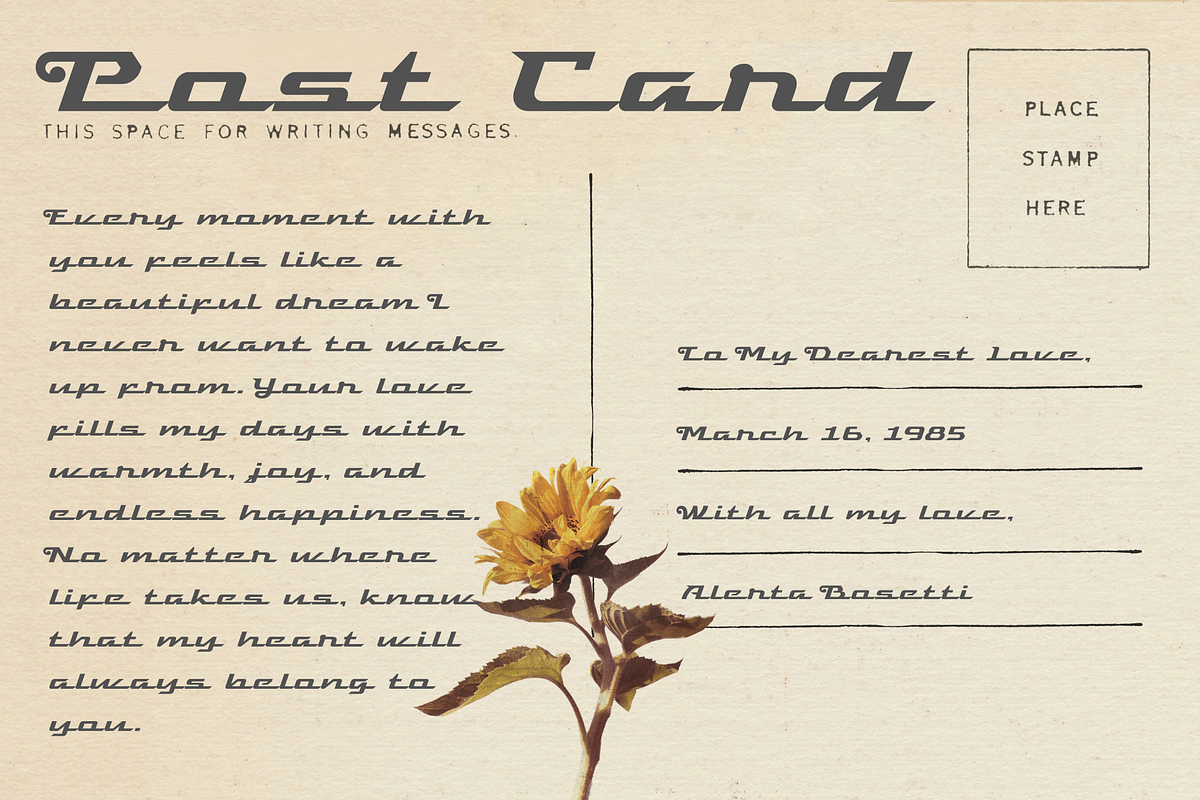 Visca - Vintage Script Font, a Script Font by Sronstudio (Photo 9 of 13)