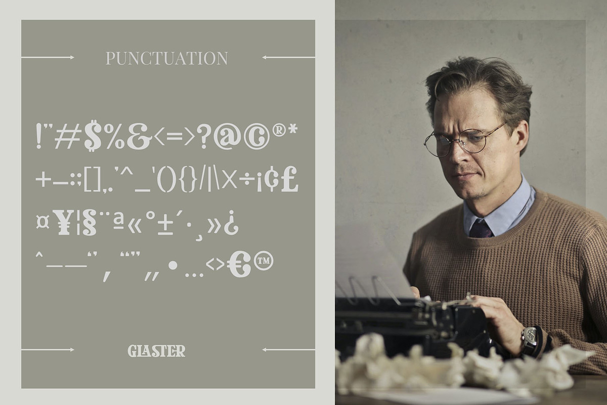 Glaster Elegant Ligature Serif Font, a Serif Font by Font Kingdom (Photo 5 of 11)