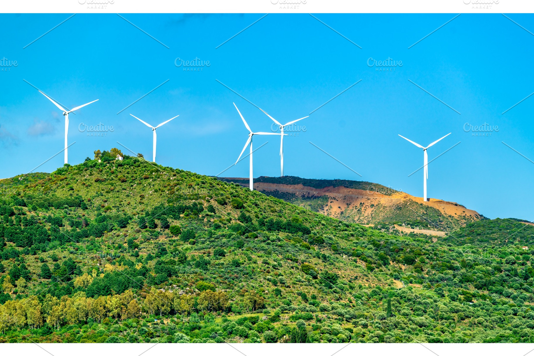 Wind turbines at the Gulf of Patras, an Industrial Photo by Leonid Andronov