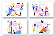 10 Online Learning Illustration, an Education Illustration by denayunebgt (Thumbnail 2 of 4)