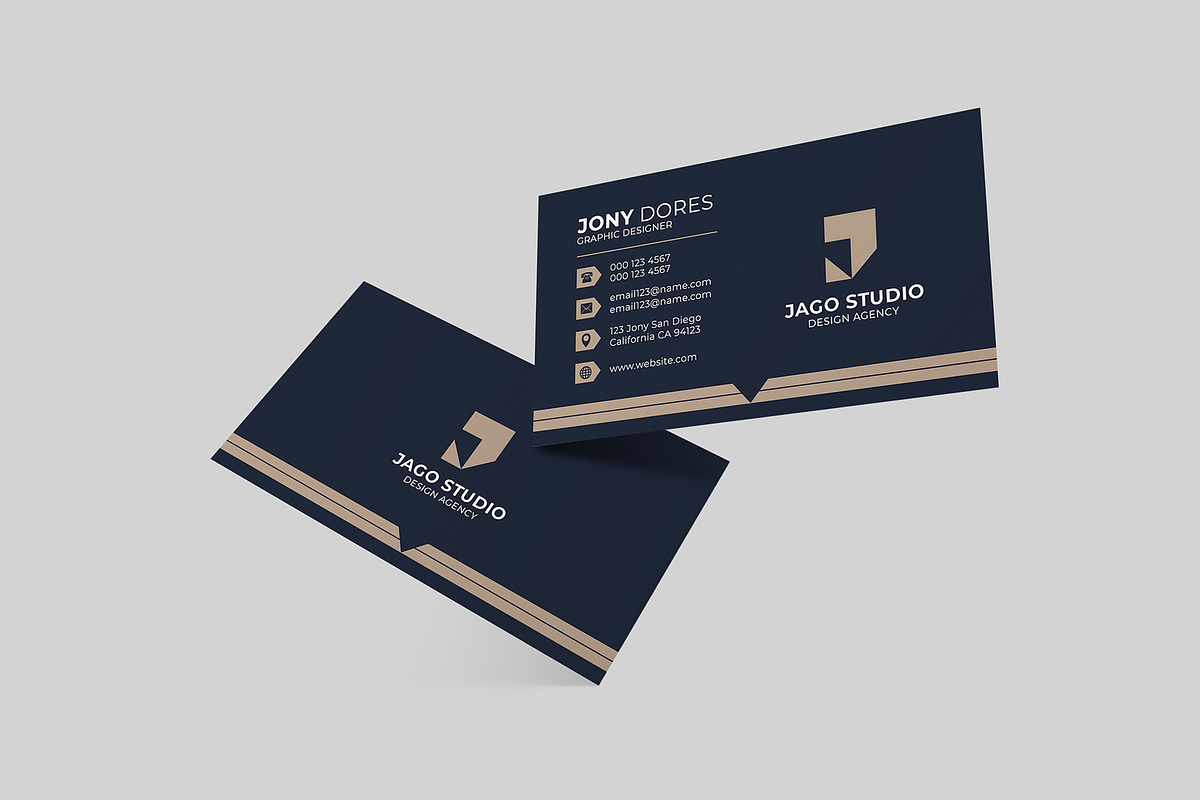 Business card template Vol 04, a Business Card Template by takuloerizal (Photo 2 of 3)