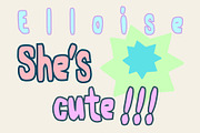 She's Elloise quirky hand drawn font, a Handwritten Font by Eryn Rose Design (Thumbnail 8 of 11)