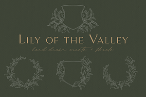 Lily Of The Valley Logo Illustration