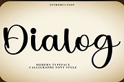 Dialog, a Handwritten Font by InermediaSTUDIO (Thumbnail 1 of 8)