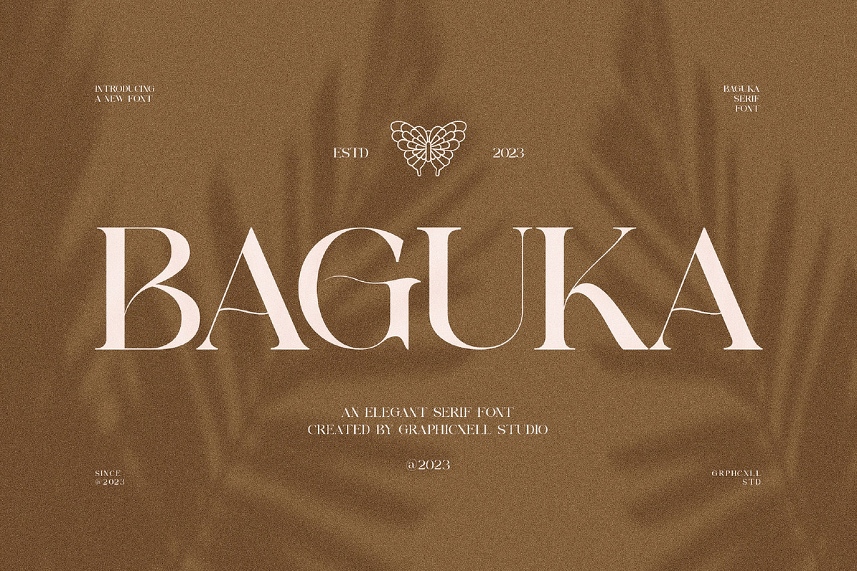 Baguka Elegant Serif Font, a Serif Font by Perfectype (Photo 1 of 10)