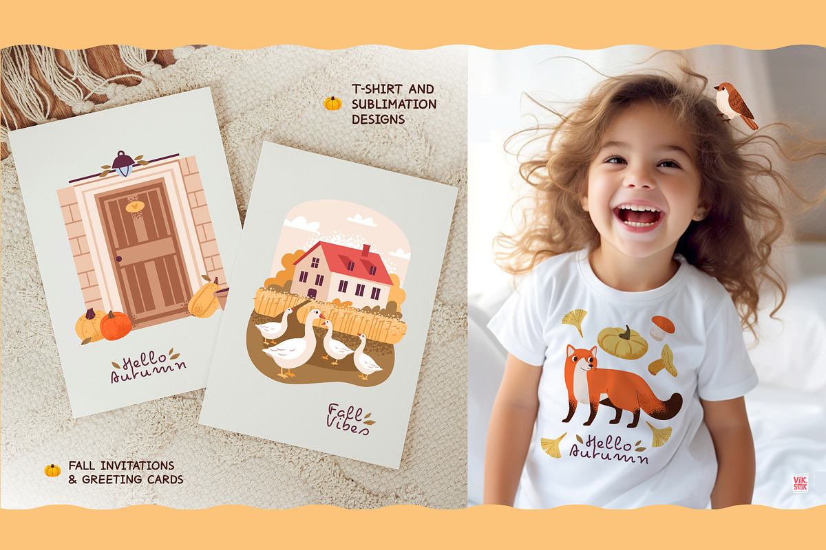 Autumn Clipart Set, a Seasonal Illustration by vik.stock (Photo 7 of 8)