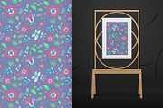 Floral Folklore Pattern Aid Kit, a Texture Graphic by Folkheart (Thumbnail 4 of 6)