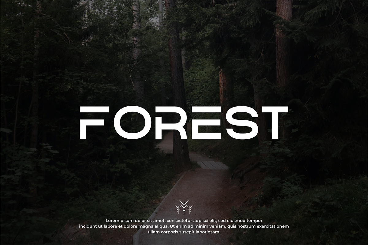 QOBAR - font for logos, a Sans Serif Font by Vroz Studio (Photo 6 of 7)