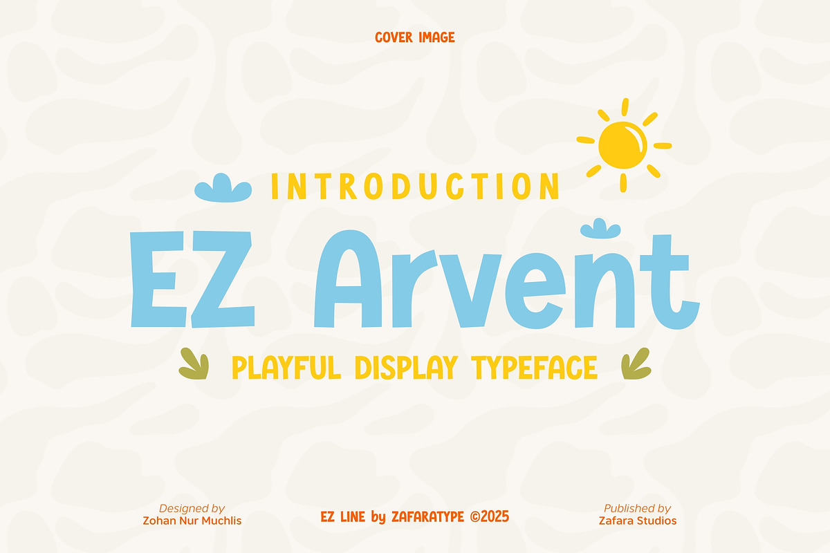 EZ Arvent, a Sans Serif Font by Zafara Studios (Photo 1 of 6)