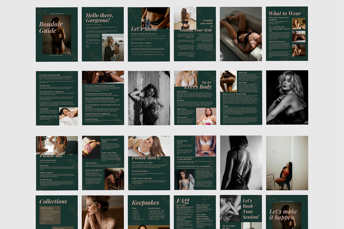 TEAL Boudoir Photography Guide, a Magazine Template by Signature Edits (Photo 9 of 12)