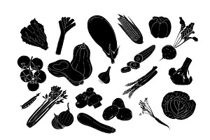 40 Procreate Vegetable Stamp Brushes