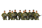 Armed forces, soldiers march, a Person Illustration by PaperTrident (Thumbnail 2 of 3)