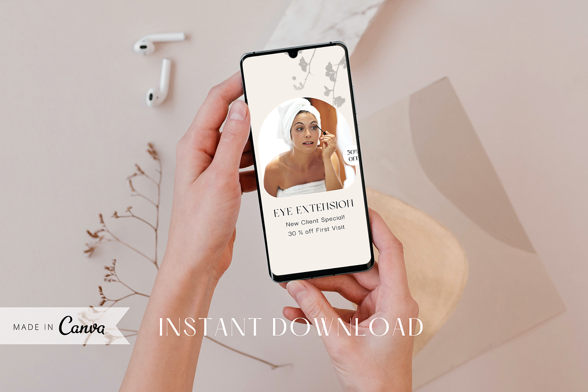 Eye Lashes Instagram Story Templates, a Social Media Template by ShopRShop (Photo 7 of 9)