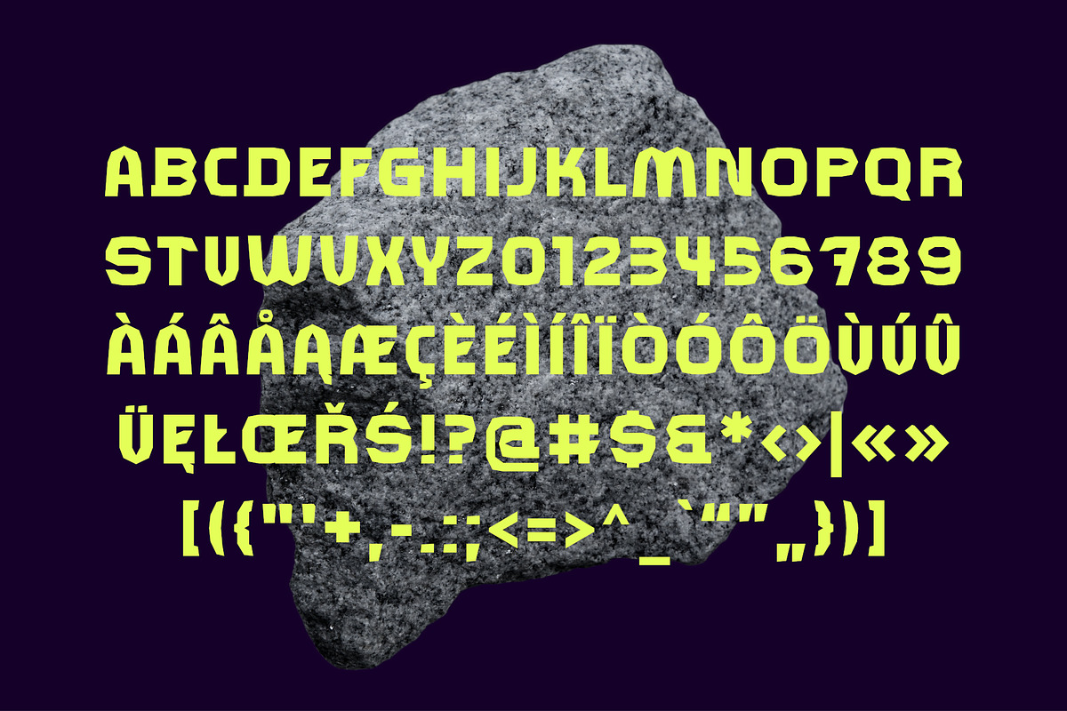 Baqer – Raw Geometry Display Font, a Sans Serif Font by ESEM (Photo 5 of 5)