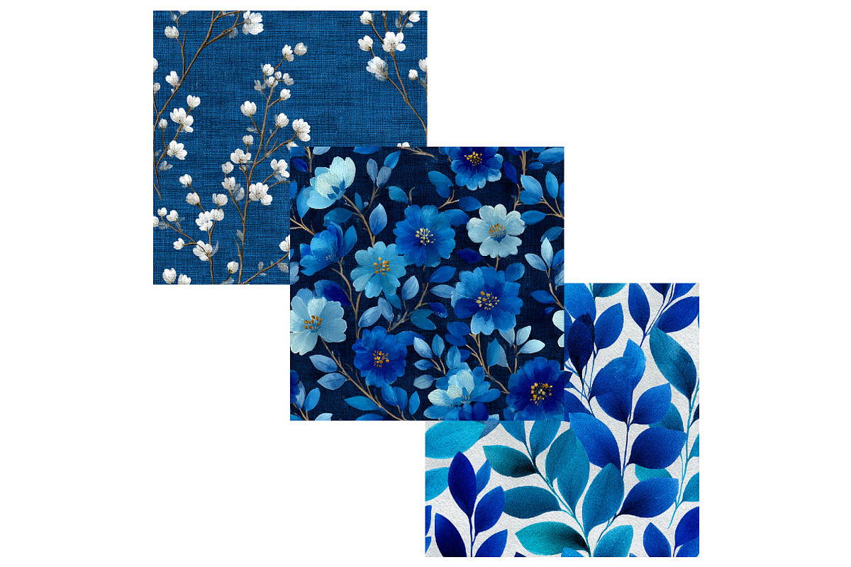 Blue Grunge Texture Digital Papers, a Texture Graphic by CitraGraphics (Photo 7 of 8)