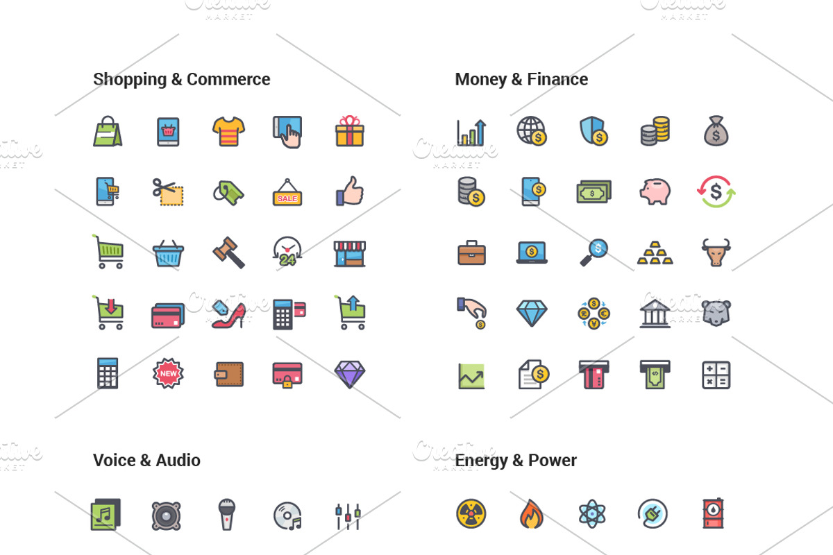 1500 Line Color Icons Pack, an Icon by WORAKAMON Design Studio (Photo 3 of 17)