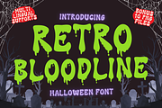 Retro Bloodline is a Halloween font, a Handwritten Font by Brown Cupple (Thumbnail 1 of 11)