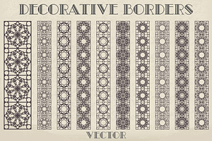 50 Decorative Borders & Tiles