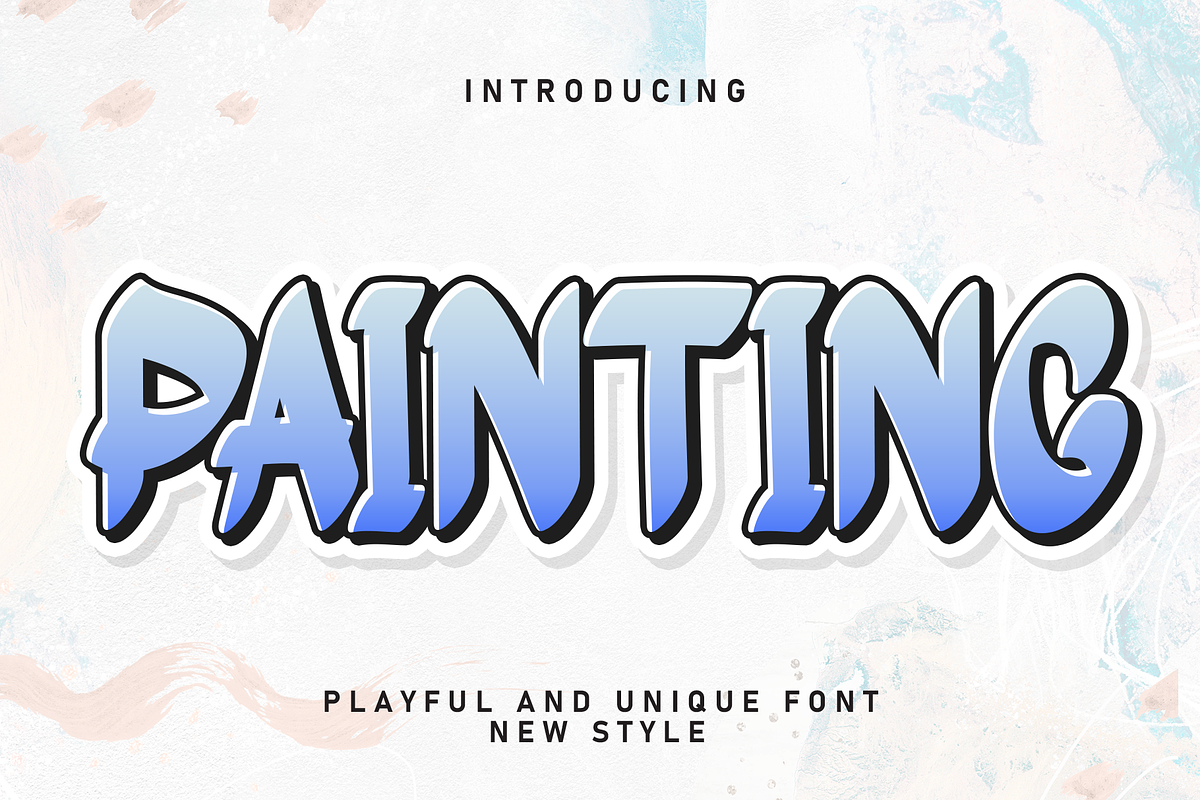 Painting | Script Font, a Script Font by Scratchones (Photo 1 of 8)