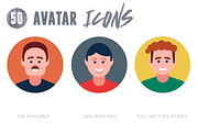 50 Avatar Icons, an Icon by Dighital (Thumbnail 2 of 6)