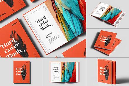 Hard Cover Vertical Book Mock-up, a Books & Magazine Mockup by BLISS DESIGN