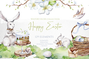 Watercolor Easter Collection