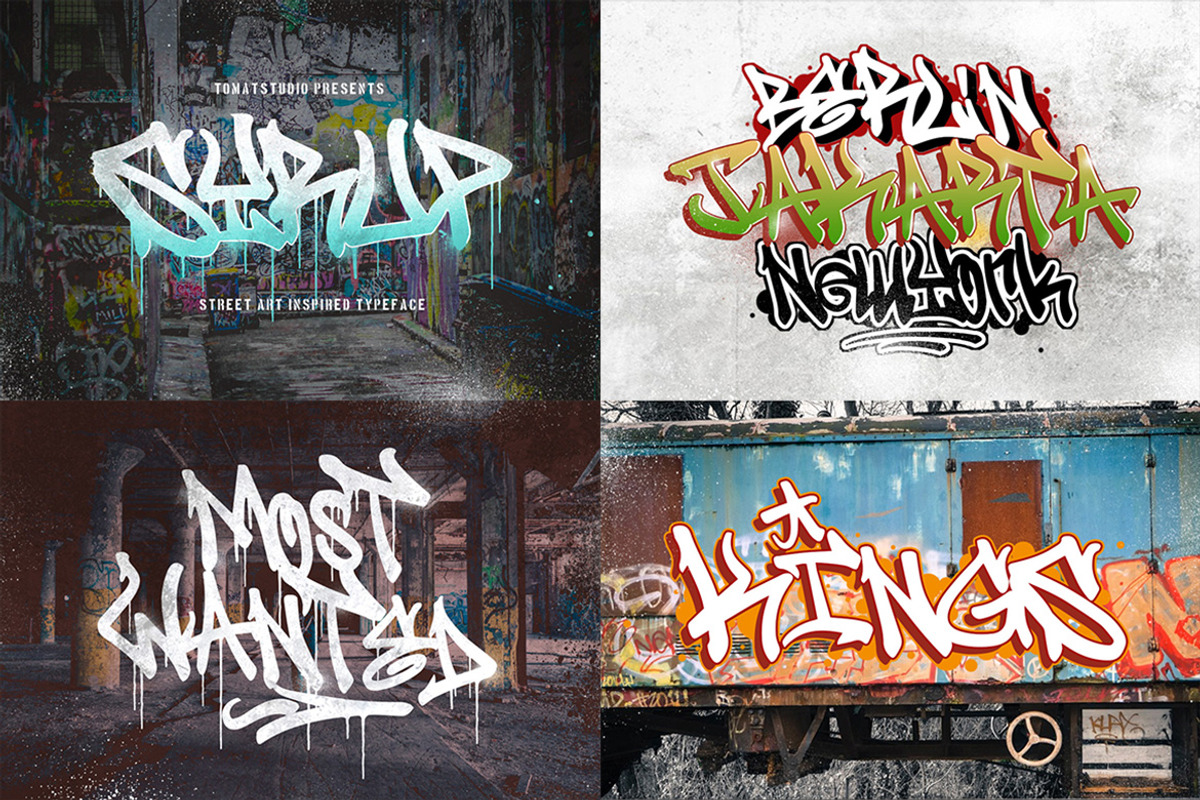 Complete Graffiti Font Bundles!, a Handwritten Font by tomatstudio (Photo 6 of 10)